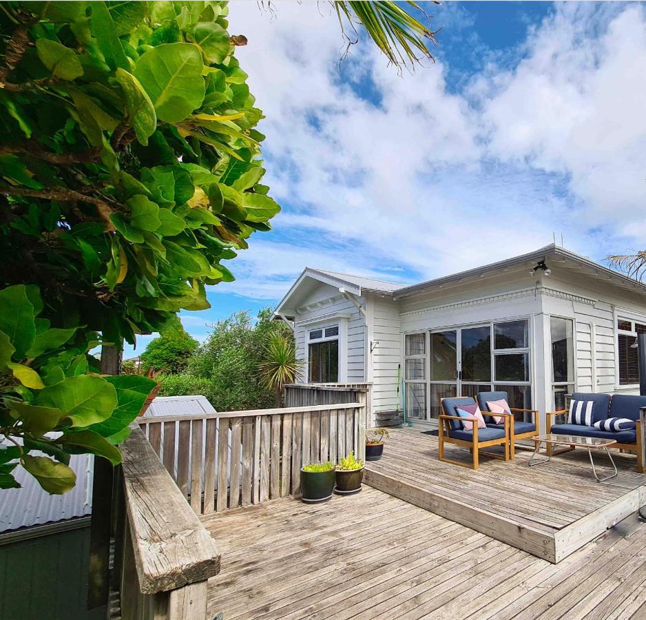 Cabbage Tree - Summer Or Winter Beachfront Haven 帕帕莫阿 外观 照片